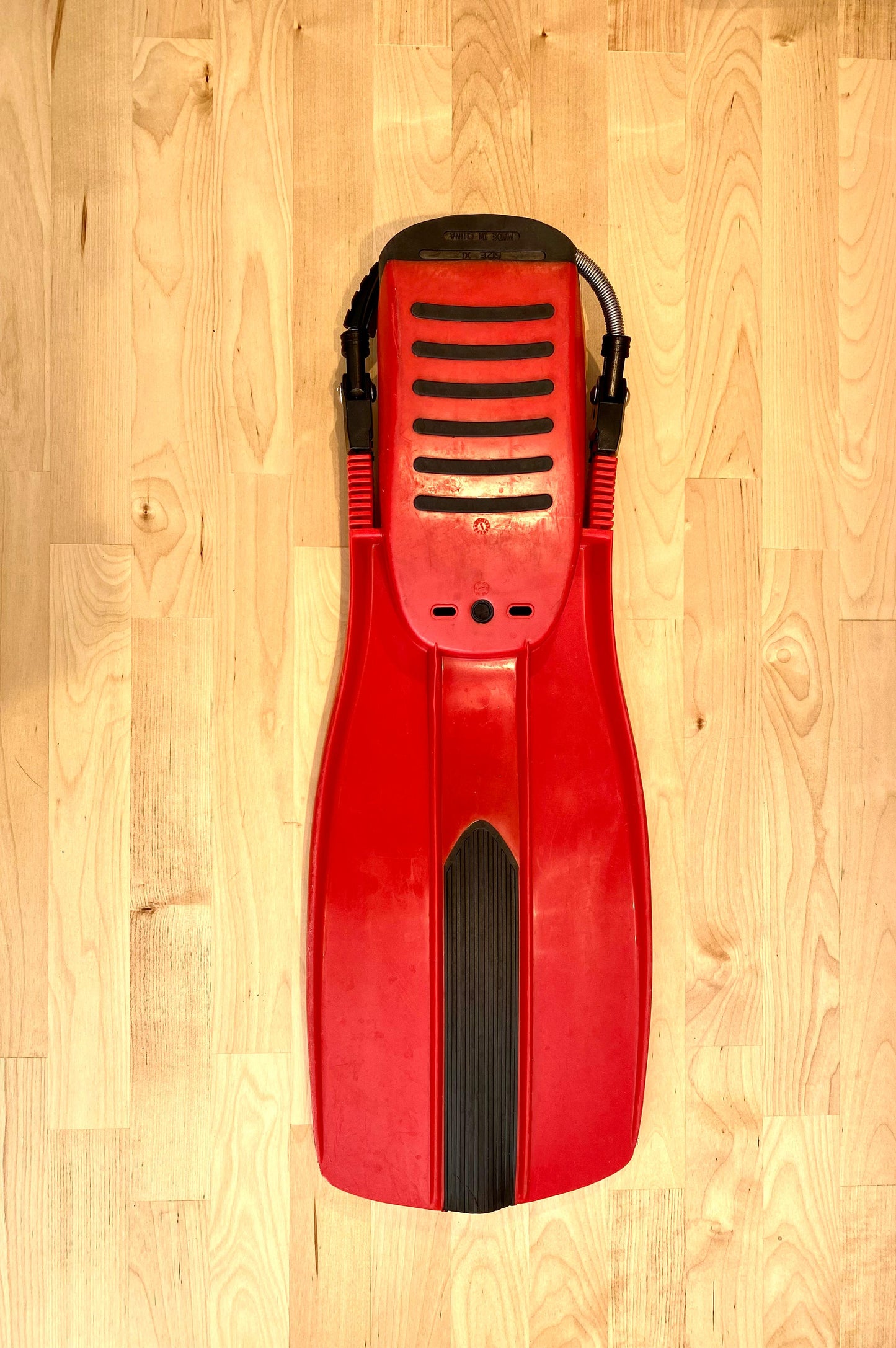Aletas XT Rojas talla XL, spring strap SS con loop - Segunda mano
