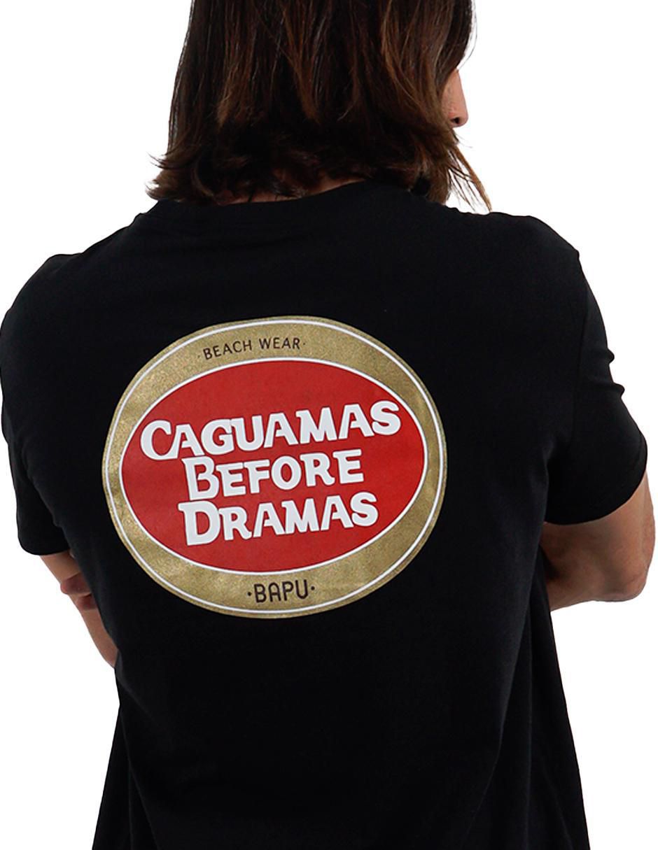 Playera Caguamas before dramas - manga corta