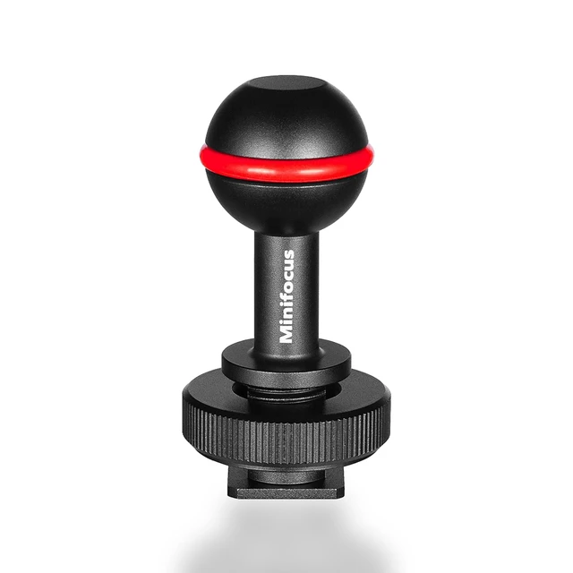 Adaptador de hot shoe a bola de 1'' pulgada