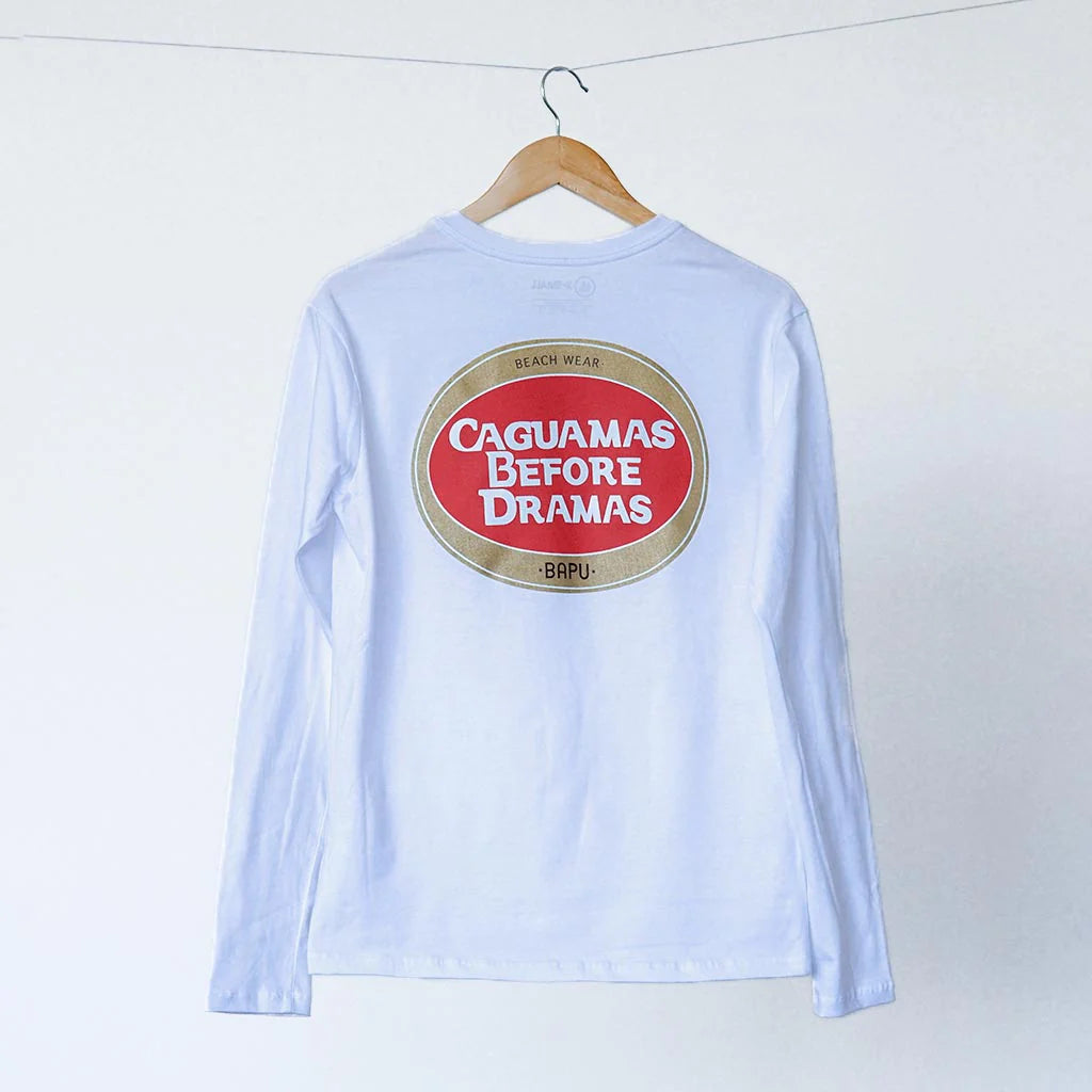 Playera Caguamas before dramas - manga larga